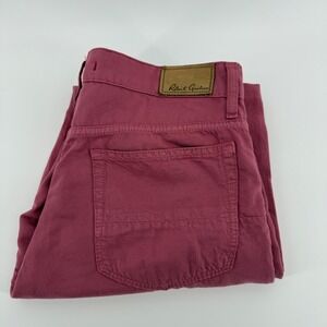Robert Graham Mens Rose Pink Cotton Linen Modal Five Pocket Pants Size 30